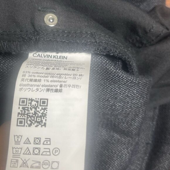 Calvin Klein Jeans Men's Straight Leg Dark Gray Denim Pants Size 36x34 Classic F - Picture 5 of 15